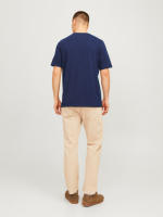 Jack & Jones Hombre Pack 2 Camisetas de Algodón, Mod JWHFERRIS TEE SS CREW NECK Logo estampado REF 287695 - details 6