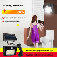 Lámpara Solar LED 32/48LED Para Jardín Exterior IP65 Impermeable Iluminación De Valla Y Calle Larga Duración Luz De Pared Solar Moderna - details 3