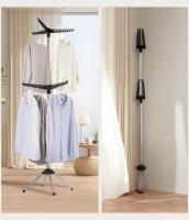 X-Tendedero Vertical Plegable de 2 Niveles con 6 Varillas, Tendedero Portátil Trípode para 54 Perchas, Compacto para Interior y Exterior, Ideal para Dormitorio, Salón y Lavadero, Ahorra Espacio - details 4