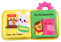 Libro De Tela Suave 3D Para Bebé Juguete Educativo Montessori Primera Edición Colorido Aprendizaje De Habilidades Básicas De La Vida Infantil - details 6