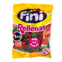 Fini Rellenas Fresa Salvaje - Bolsa de 1 Kg - Golosinas con Relleno Cremoso - Sabor Intenso a Fresa - Sin Gluten - details 0