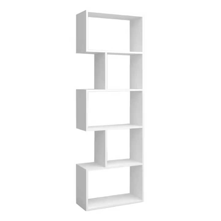 Miroytengo Librería Estantería Neón Blanco Mate 5 Estantes 181x60x25 cm - 1