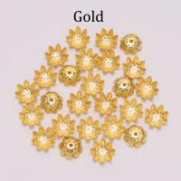 100pcs Lotus Flower Metal Bead Caps 8-10mm Espaciadores Libres Para Creación De Joyas DIY Capa De Cono Final Herramientas De Fabricación - details 7