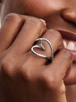 Pandora - Anillo de corazón orgánico - Plata de Ley - details 1