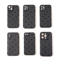 Funda De Teléfono Corazón Negro Para iPhone 14 13 11 15 pro Max 12 Mini XS XR X 8 7 plus SE 2022 14Pro 13Pro Mate Cubierta Suave Compatible Con Apple - details 5
