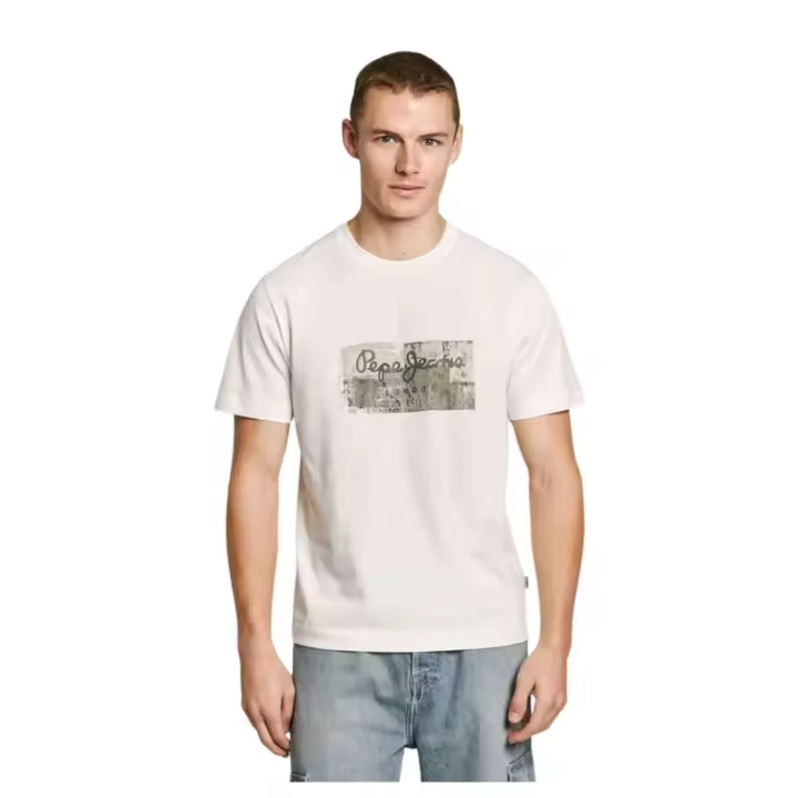 Camiseta de Manga Corta Pepe Jeans  para hombre en color blanco - 1