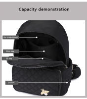 Mochila De Nylon Para Mujer Nueva 2024 Versátil Y Moda Con Tela Oxford Gran Capacidad Casual Para Viajes Mochila Suave Con Cierre De Cremallera - details 2