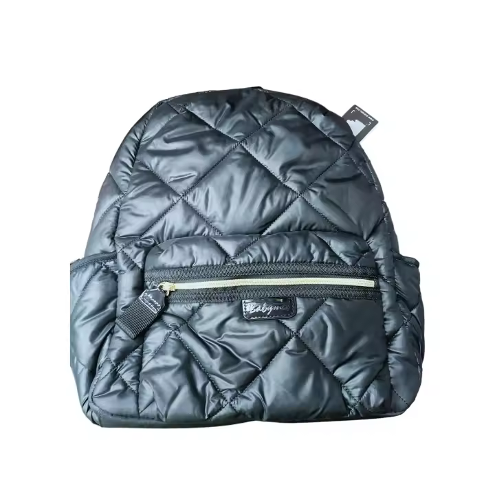 Mochila Babymel Acolchada - Color Negro - Varios Compartimentos- Portabiberones Isotérmico - Impermeable - baby BABYMEL - 1