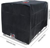 Cubierta de contenedor IBC-Tapa de contenedor de tanque de agua Pctive, cubiertas de contenedor IBC Cubierta de estante solar para tanque de agua de lluvia-120X100X116cm - details 0