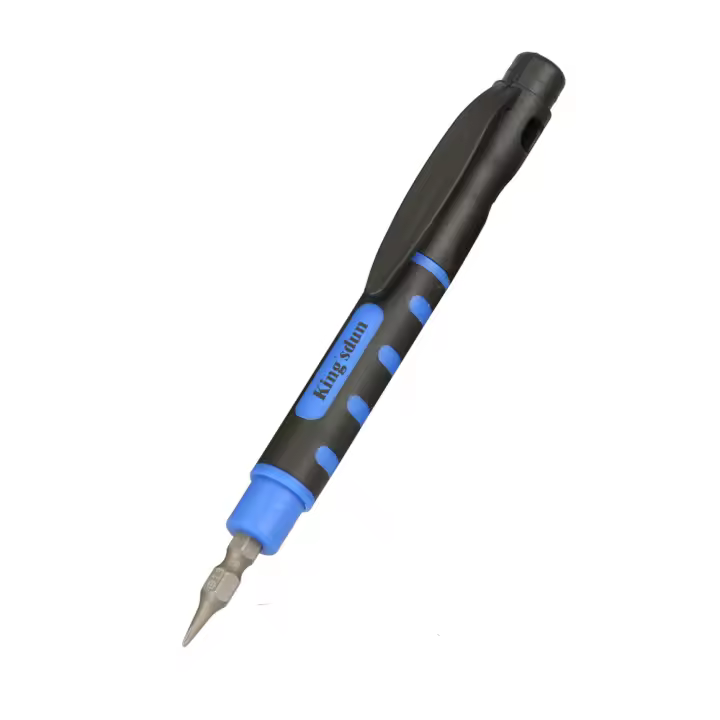 Destornillador De Bolsillo Multifuncional Para DIY Herramienta De Reparación Portátil Con Cabezal De Fijación Magnética De Acero De Carbono - 1