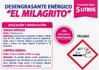EL MILAGRITO Desengrasante Enérgico 5 Litros - details 1