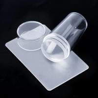 Kit De Estampado De Uñas Con Silicona Transparente Para Manicura Diseño Francés Stampa De Uñas Con Estampador Y Cuchilla Doble Lado - details 1