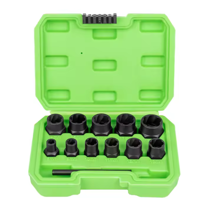 JBM 52962 SET DE VASOS TWIST DE 3/8" PARA EXTRACCIÓN DE TUERCAS / TORNILLOS DE SEGURIDAD 6-19MM - 1