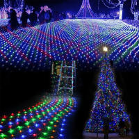 Luces De Enredado Navidad LED 4mx6M 1.5MX1.5M 2x3M Decoración De Fiesta De Navidad Para Jardín Y Boda Tejado De Luz De Año Nuevo - details 0