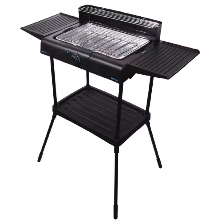 Cecotec Barbacoa Eléctrica Perfectsteak 4250 Stand. Altura Ajustable. Parrilla de Acero Inoxidable. - 1