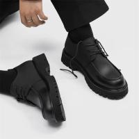 Zapatos De Cuero Para Hombre Casual Clásico Negocios Formales Con Cordones Hechos a Mano Transpirables Suela Gruesa Moda Zapatos - details 10