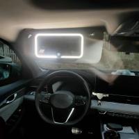 Espejo De Maquillaje Para Coche Con 3 Modos De Luz Y 60 LEDs Espejo De Vestíbulo Recargable ABS Aluminio Para Interiores De Coche - details 0