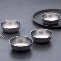 5pcs Platos Pequeños De Acero Inoxidable Para Condimentos Tazas De Salsa Cuencos De Mostaza Platos Lateral Para Sushi Y Vinagre Adecuados Para La Cocina - details 2