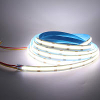 Tiras LED COB CCT 24V DC12V 608LEDs FCOB Luz Dimmable Doble Color 10MM PCB 1M 3M 5M Alta Densidad Flexibles Ra90 Cinta Lineal - details 2
