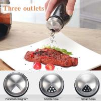 Juego De Botellas De Pimienta Y Especias Rotativas Organizador De Vidrio Para Cocina Soporte Para Azúcar Y Pimienta Estante De Almacenamiento De Cocina 1/7 Piezas - details 4