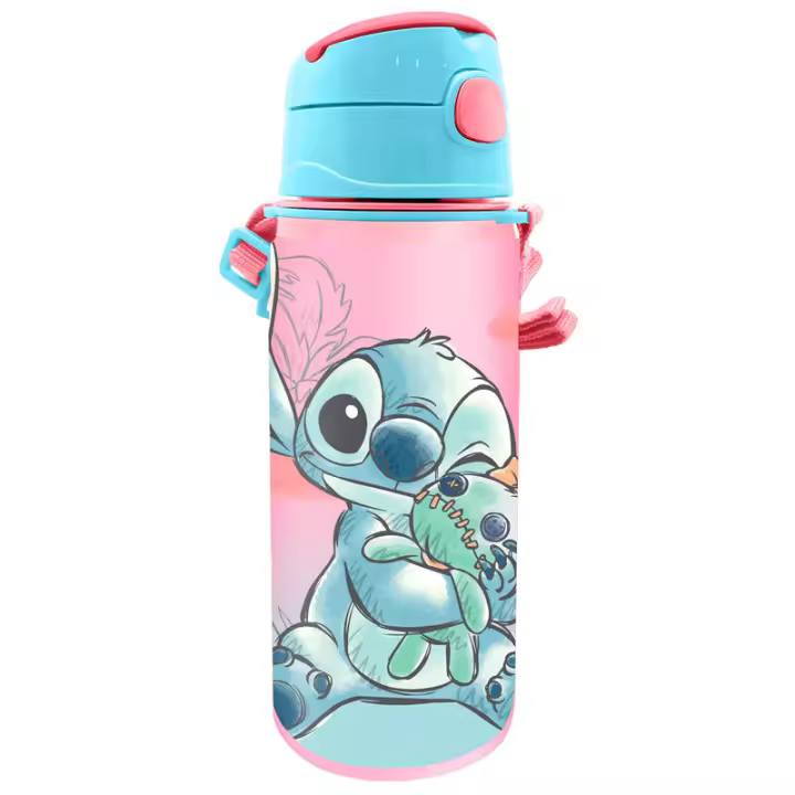 Kids Euroswan Cantimplora de Aluminio Stitch Disney 600ml Producto Oficial Disney - 1