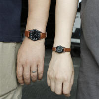 Reloj De Cuarzo Minimalista Para Parejas Correa De Cuero Múltiples Colores Accesorio De Ropa Casual Reloj Simplicidad - details 16