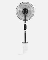 Ventilador Humidificador Pie Iceberg Blanco/negro 80w 3velocidades 3aspas Nebulizador 125x43x38cm Tanque Agua 2,8l  Motor AC 2posiciones, fijo y rotatorio también oscilante 125x43x38cm  cinco ruedas acopladas  calidad de confianza - details 2