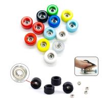 Ruedas De Fingerboard Profesional CNC De Ureterna 1/4Pcs PU+Metal Para Patinete Miniatura Accesorios De Skateboard Para Niños - details 0