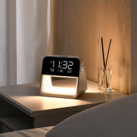 Lámpara De Noche Con Reloj Digital USB De ABS Para Decoración De Hogar Y Oficina Estilo Moderno Sin Batería Incluida - details 0