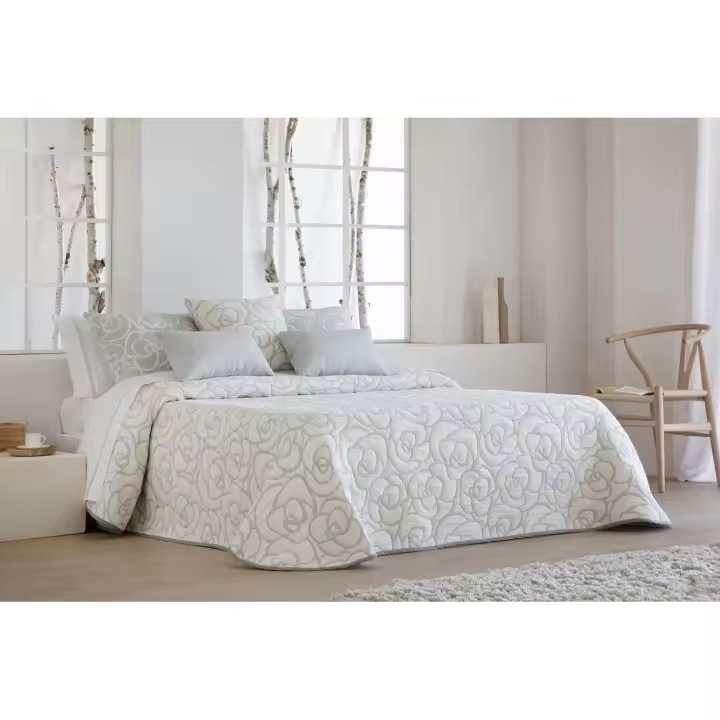 JVR - COLCHA TIPO 10 modelo LOTO - Tejido Jacquard Pique - Fabricado en España - Cama 90/105/135/150/160/180 - 1