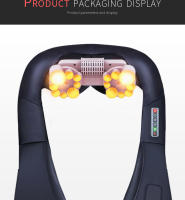 Masajeador Eléctrico De Cuerpo Completo Con Calor Y Masaje Profundo Shiatsu Para Cuello Espalda Hombros Piernas Y Pies Portátil Para Hogar Y Oficina - details 9