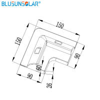 Sistema De Soporte Para Panel Solar PV Blanco Y Negro 4PCS/Set Resistente Al UV Para Caravana Y Motorhome Material ABS - details 2