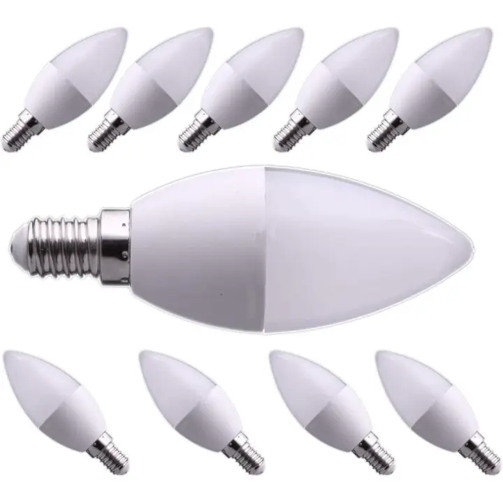 TACKLIFE 6x Bombilla Led E14 5W Equivalente a 40W, 330º de Apertura, en Luz Blanca Neutra 3000K. Perfecta para Salón, Oficina, Mesilla de Noche. Ahorro de energía. - 1