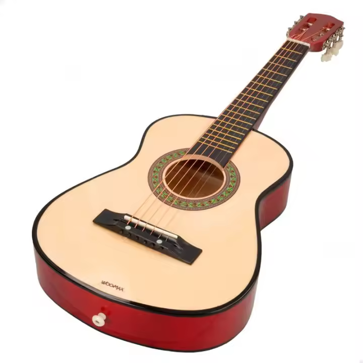 Color Baby Guitarra Española Infantil Woomax 6 Cuerdas Marrón 76x26x8 Cm - 1