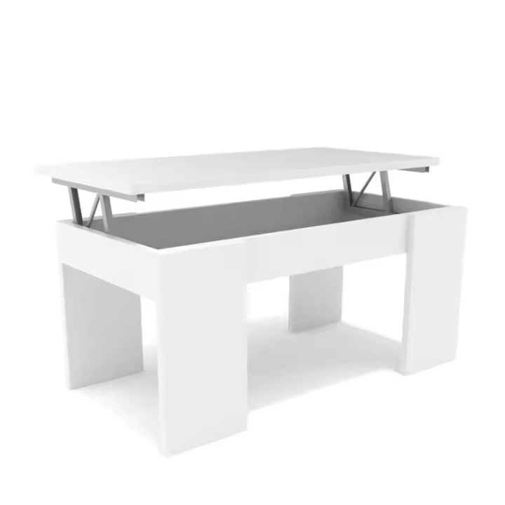 Dormidan - MESA DE CENTRO ELEVABLE MC4, Comedor o Auxiliar, Mayor Grosor y Estabilidad. - 1