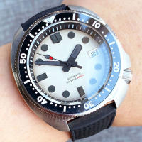 Reloj Automático De Acero Inoxidable Para Hombres Resistente Al Agua 30Bar Con Bisel De 120 Clicks Y Corona De 4.1 Pulgadas Cristal De Zafiro Blanco Turtle Professional Diver Master - details 3