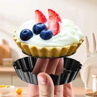 1 Pcs Molde De Mantequilla De Carbono Con Fondo Desmontable Antiadherente Fácil De Librar Utensilios De Hornear Para Pizza Y Pasteles - details 1