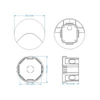 Lámpara De Pared Revestida Al Aire Libre IP65 3W LED Impermeable Para Iluminación Nocturna De Pasillos Exteriores Escaleras Y Patios - details 7