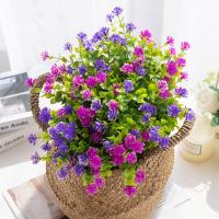 Flor Artificial De Eucalipto En Plástico Para Decoración De Bodas Y Festivales Uso En Vaso De Escritorio O Pared Sin Mantenimiento - details 7