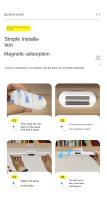 Espejo LED Con Luz De Maquillaje Frontal Instalación Magnética USB Control Remoto Luz Táctil Para Dormitorio - details 8