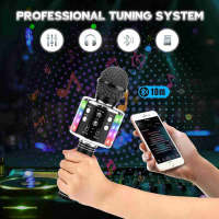 Micrófono Karaoke Bluetooth ALMALUX 4 en 1, Altavoz 5W, Grabador y Cambiador de Voz, Efecto Eco, Regalo Infantil y Fiestas - details 2