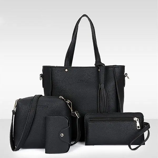 Juego de 4 bolsos de Mano para Mujer, de Piel sintética, para el hombre, Cuatro piezas - 1