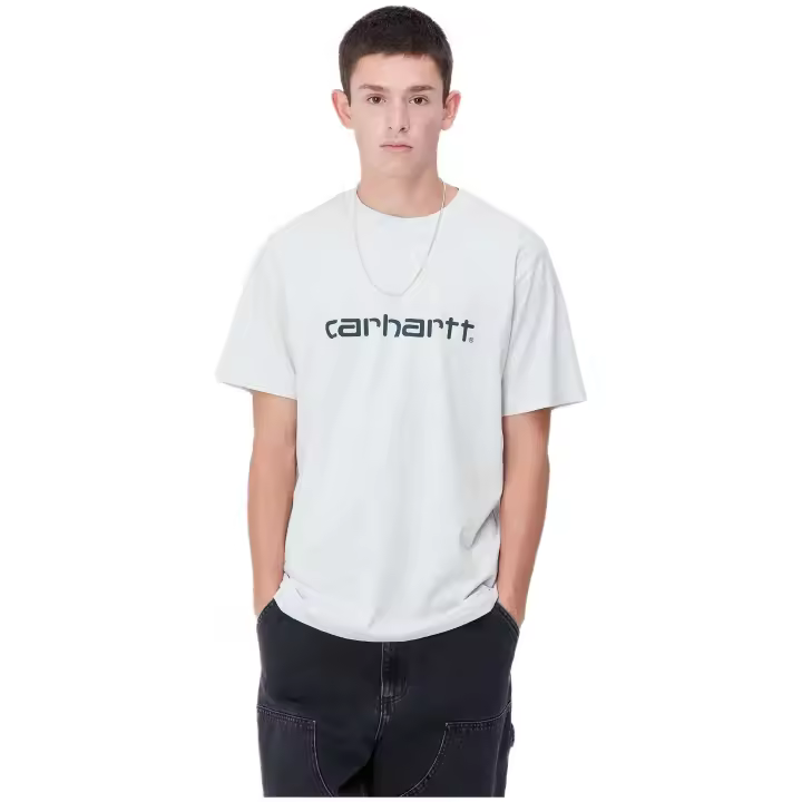 Camiseta de Manga Corta Carhartt WIP Script para hombre en color gris - 1