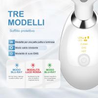 Masajeador Facial, Intelligent LED Masajeadores Faciales, 3 Modes Masajes, 45°C Massaggiatore Facciale Elettrico Raschiante, Rassodante e Liftante - details 2