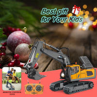 Excavadora RC 1/20 2.4GHz 11CH Vehículo De Construcción Para Niños Juguete Educativo Con Luz Y Música Control Remoto a Distancia De 30m ABS Li-battery - details 12