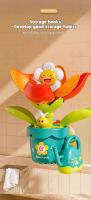Juguete De Baño Divertido Para Bebés Juego De Agua Con Girasol Sprinkler De Ducha Para Bañera Material De Plástico Tamaño 20x19x12cm - details 1