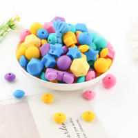 63pcs Cuentas De Silicona En Forma De Mariposa Nudo Estrella Corona Para Crear Joyería Accesorios DIY Para Bolígrafos Y Llaveros - details 1