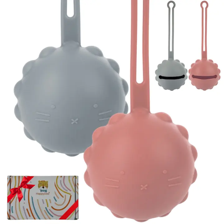 HappyDoo | 2 Portachupete Bebe | 2 Guarda Chupetes Bebe Sin BPA | Porta Chupetes Bebe Fácil de Usar y Limpiar | Funda Chupetes Bebe de Silicona | En caja para Regalar | Caja de Chupete de Silicona - 1