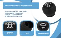 Banner - Pomo perilla de 5 cambios marcha coche compatible con Vauxhall y Opel