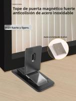 Parador De Puerta Invisible Ultra Delgada Sin Perforar De Acero Inoxidable Con Imán Fuerte Anti-viento Y Anti-colisión Para Hogar - details 0